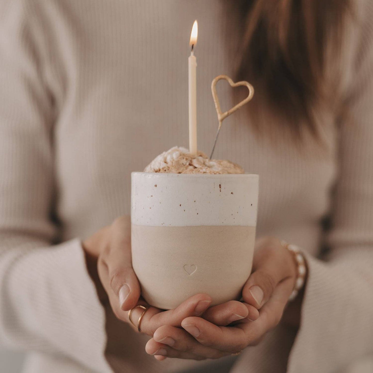 Mug coeur (PU = 4 pièces)