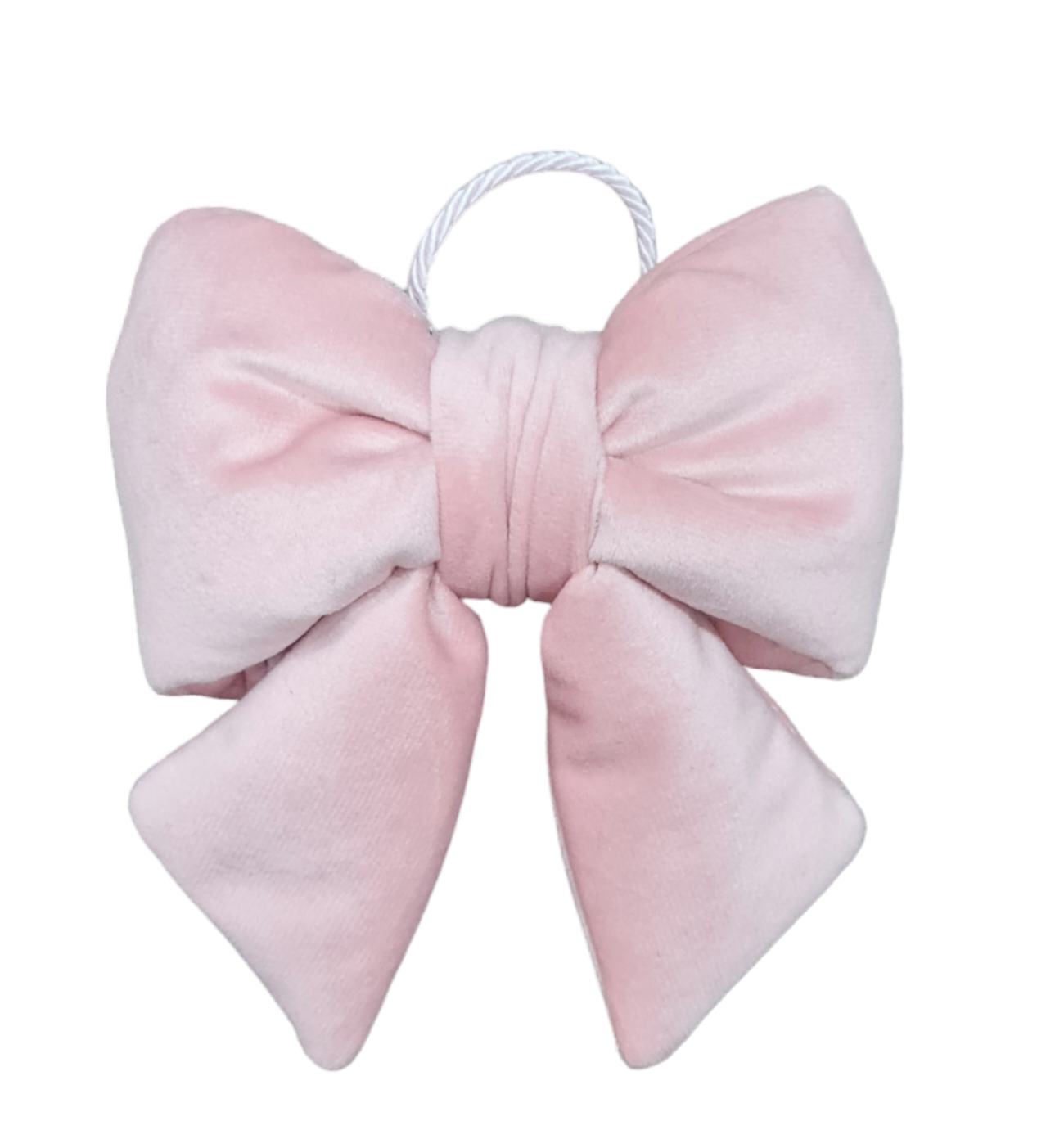 Ruban de Noël rembourré en velours, 14 x 15 cm: Beige