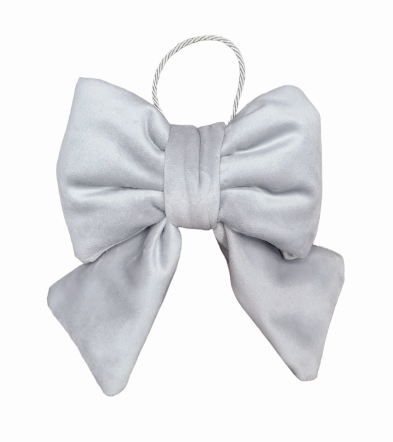 Ruban de Noël rembourré en velours, 14 x 15 cm: Beige