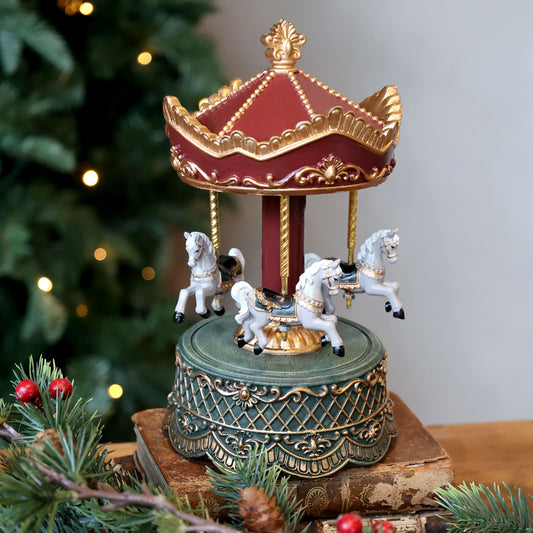 Boîte à musique avec carrousel