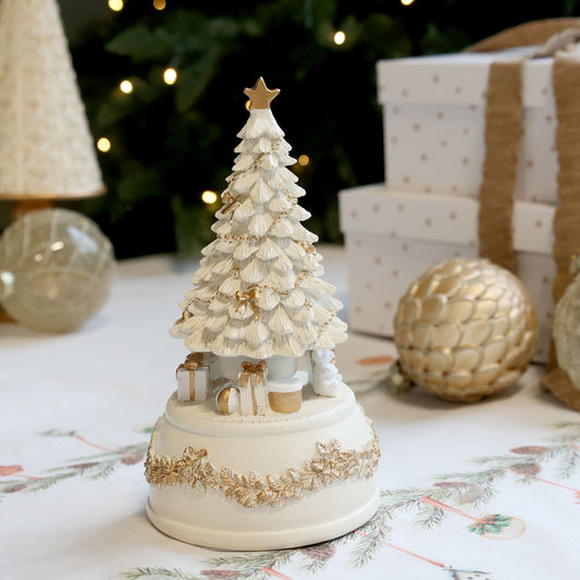 Boîte à musique avec sapin de Noël