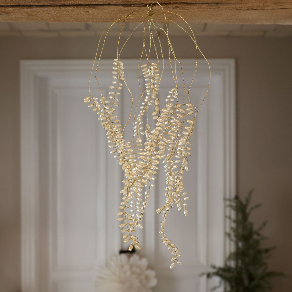 Gui avec des perles et 14 branches