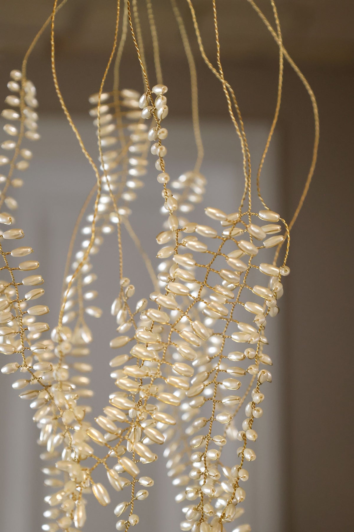 Gui avec des perles et 14 branches