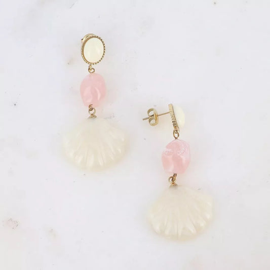 Boucles pendantes forme coquillage