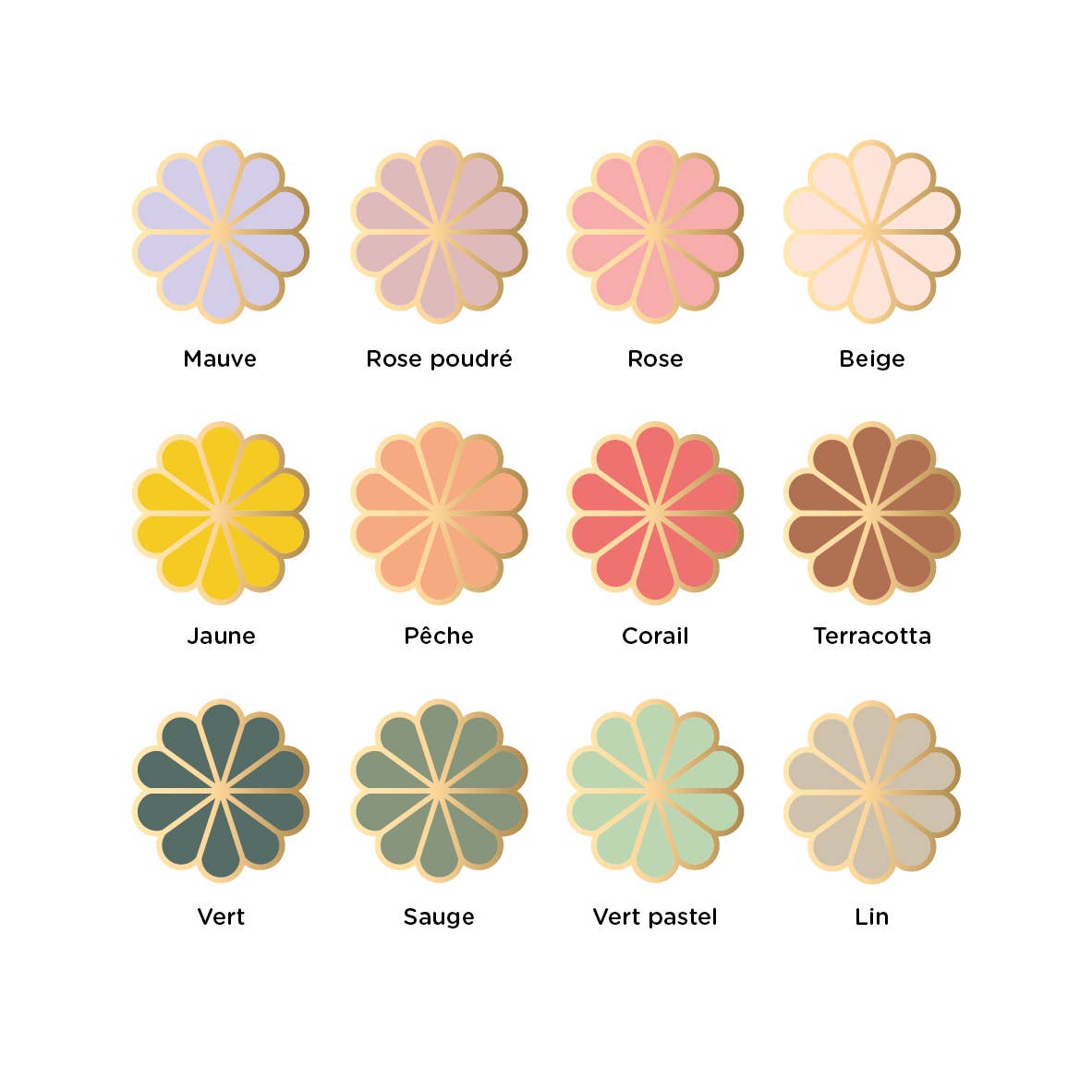 Bijou de mur Fleur en plexiglas - 9 cm de diamètre