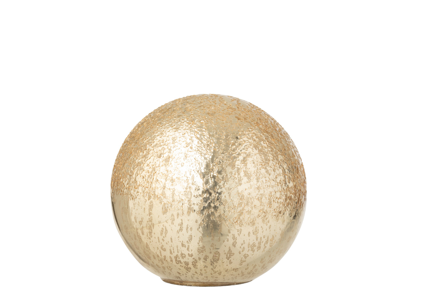 Boule Led Craquelé Verre Doré