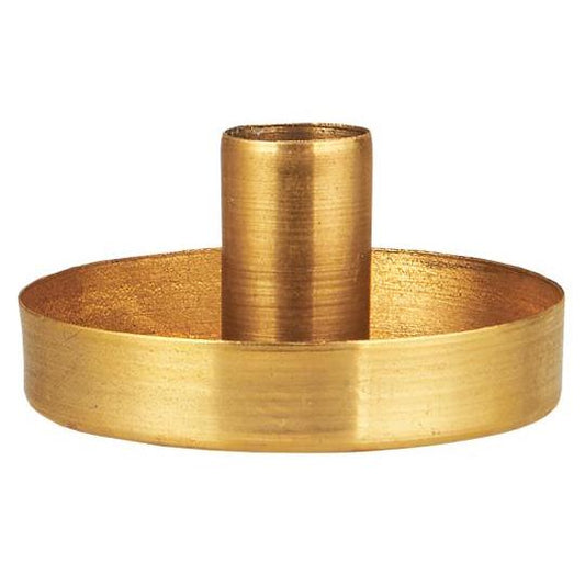 Bougeoir doré pour bougie fine