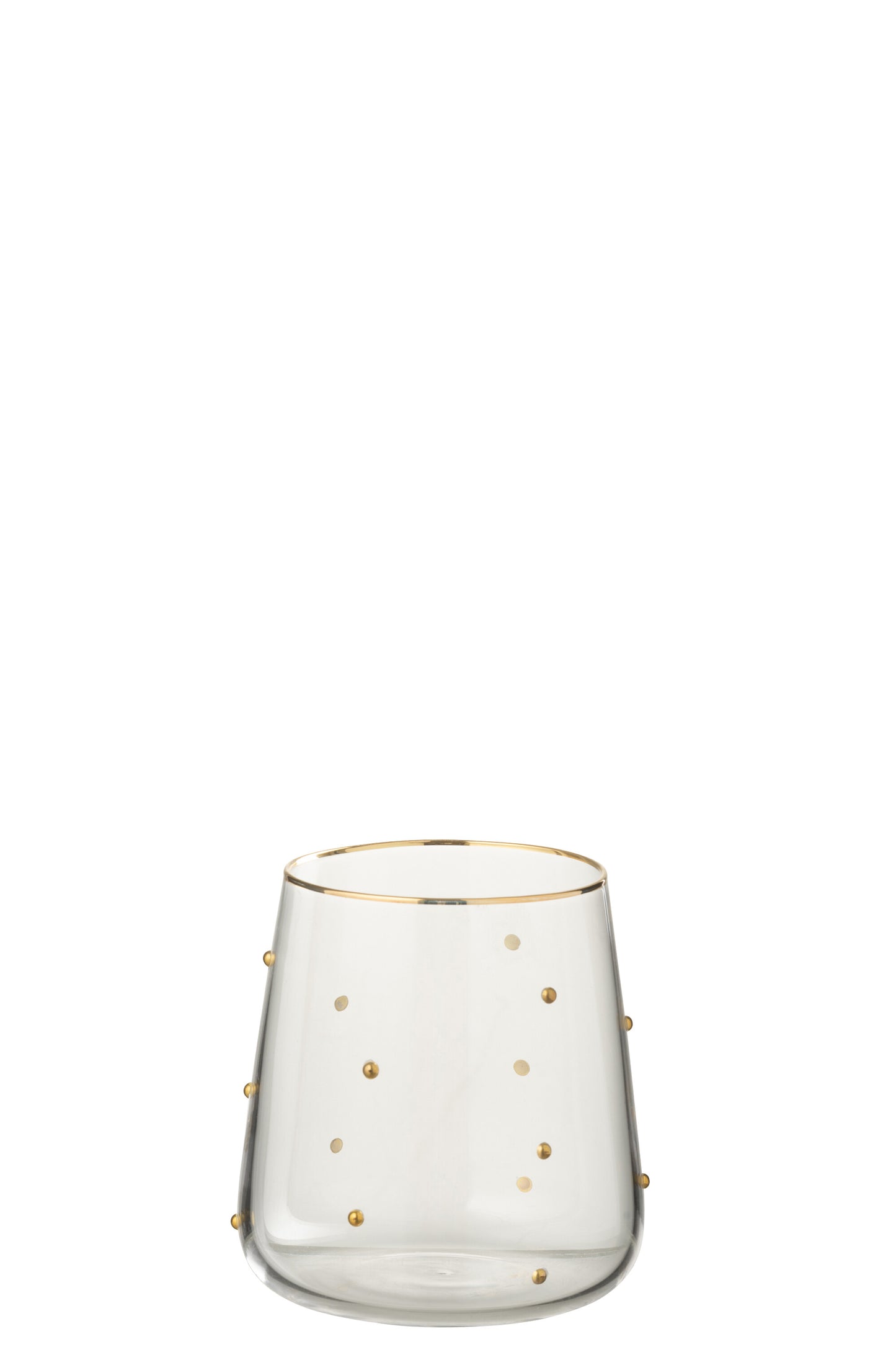 Verre Pois Verre Transparent/Doré