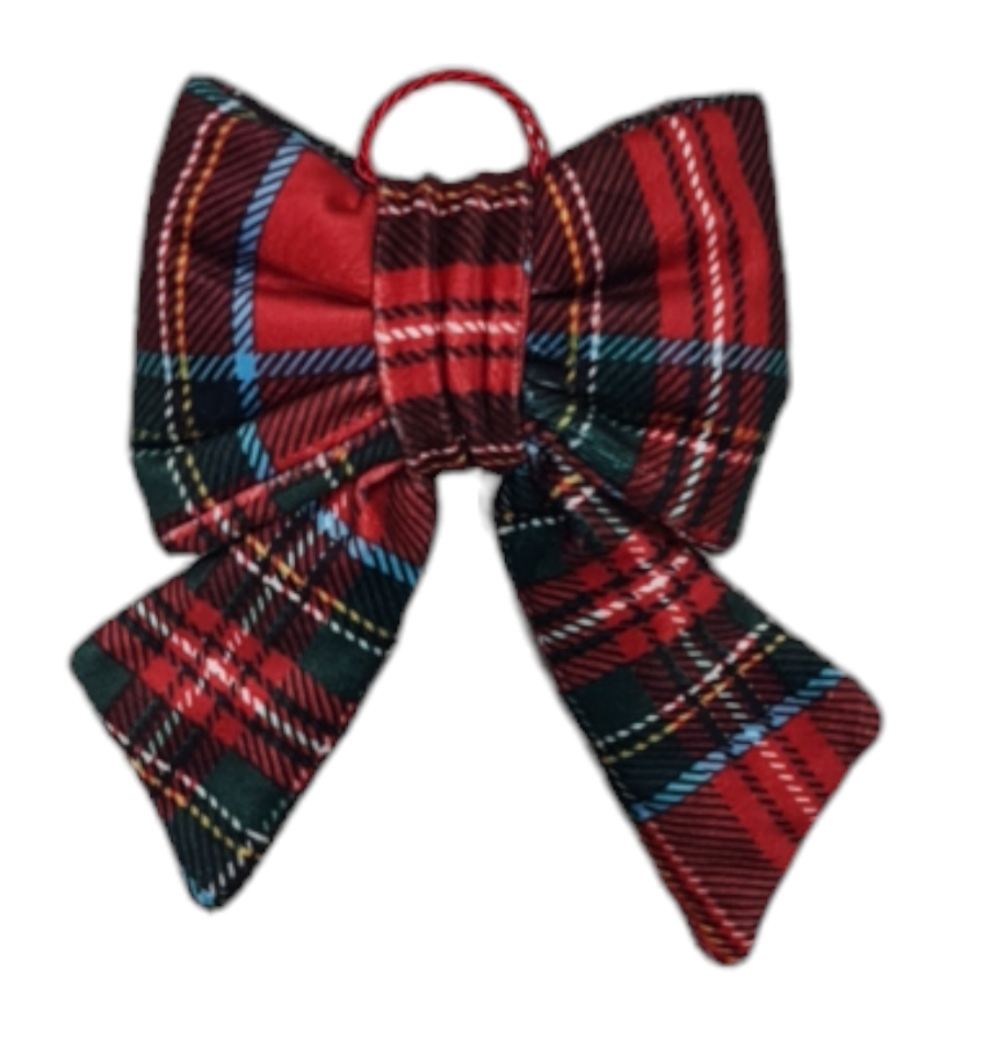 Ruban de Noël rembourré en velours, 14 x 15 cm: Beige