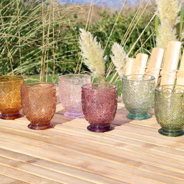 Verre gobelet avec motif Saint Emilion