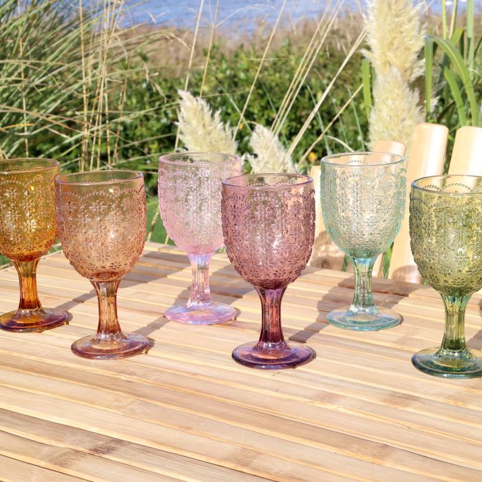 Verre a pied motif Saint Emilion