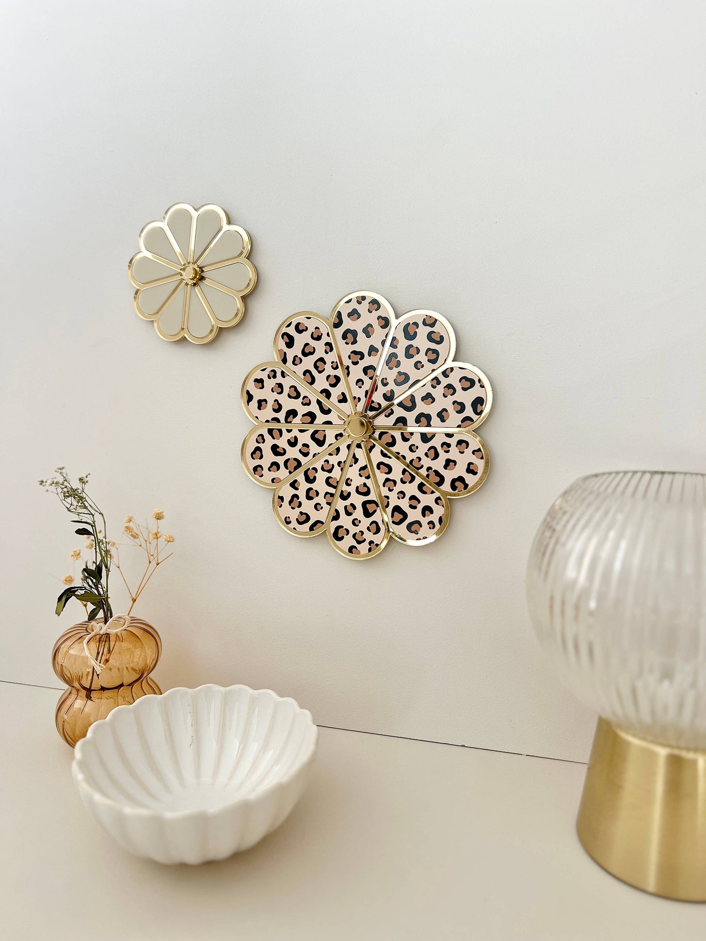 Bijou de mur Fleur léopard
