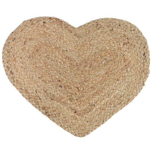 Set de table coeur en jute
