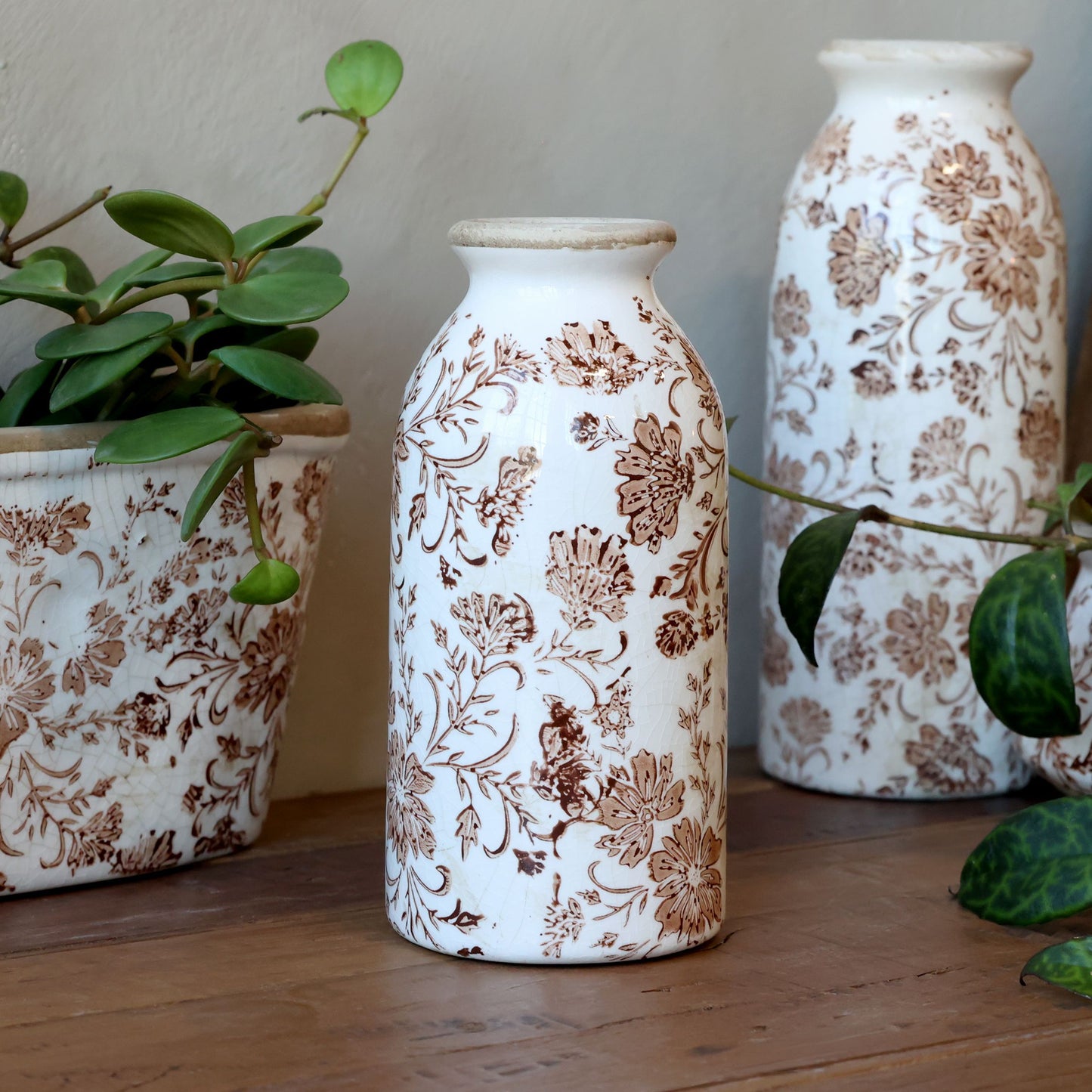 Bouteille avec motif florale pm Grenoble