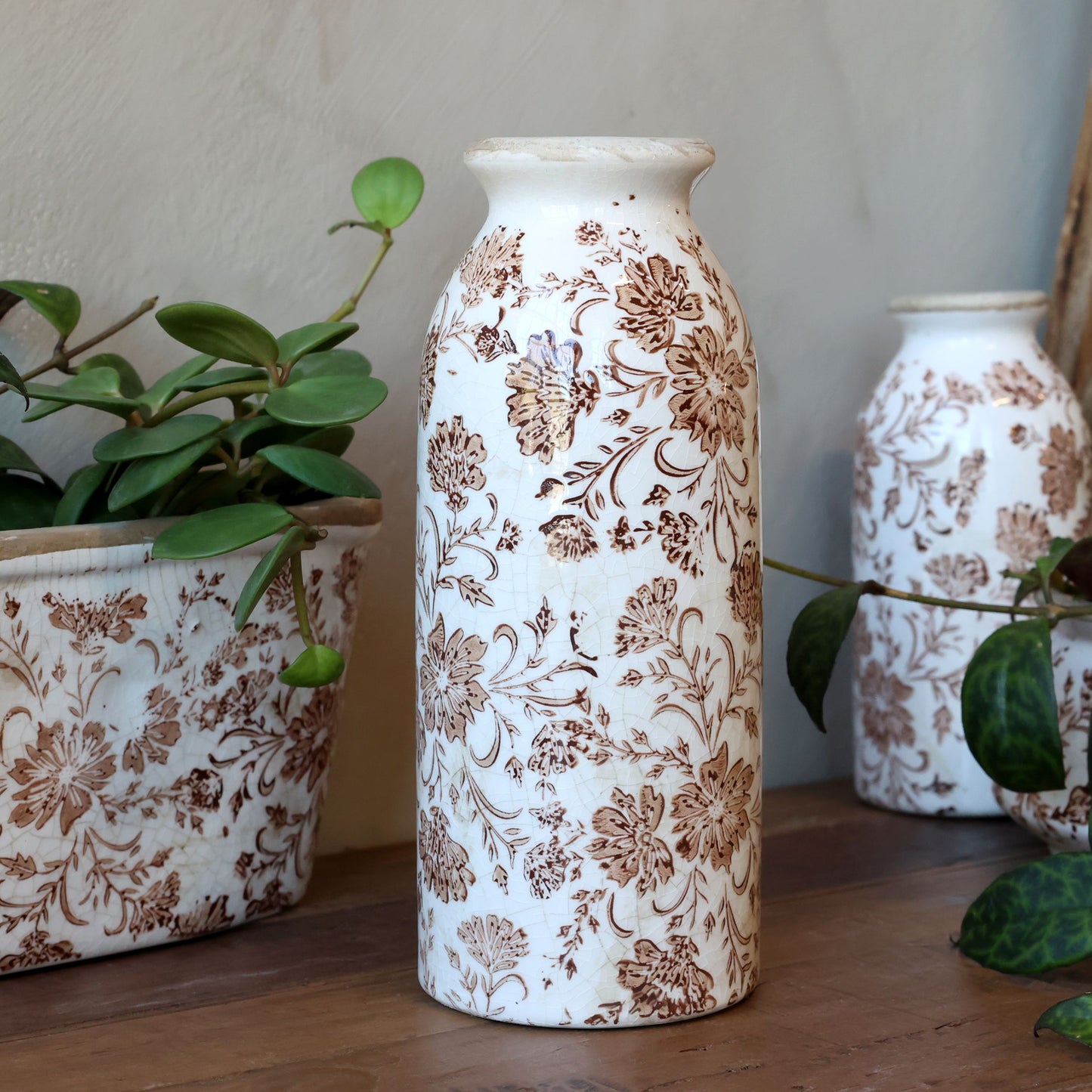 Bouteille avec motif florale mm Grenoble