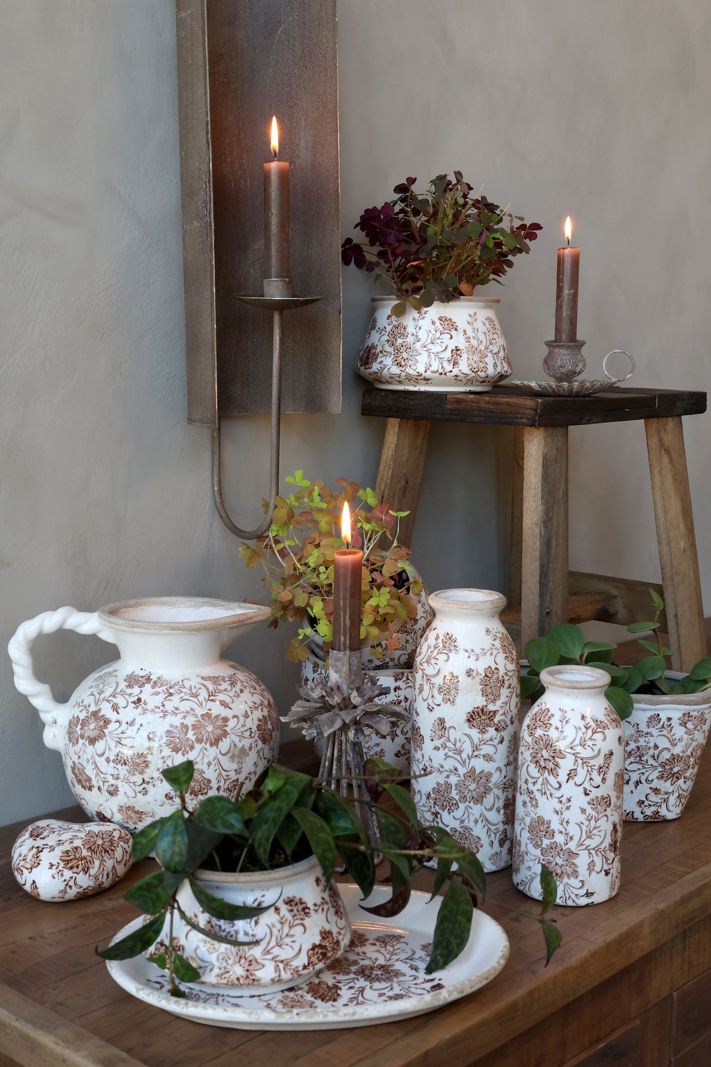 vase Grenoble avec motifs florales
