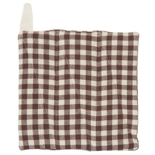 Manique vichy marron