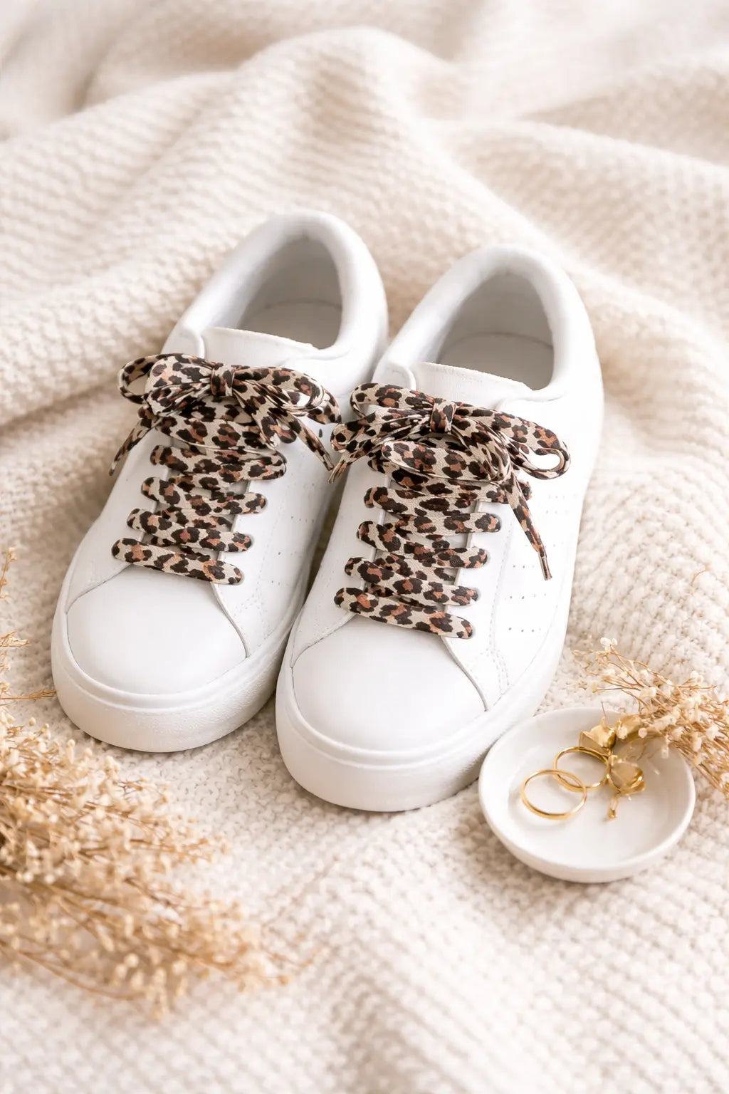 Lacets Léopard Satin pour baskets