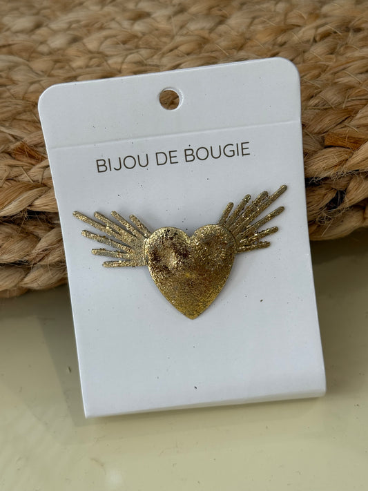 Bijou de bougie coeur