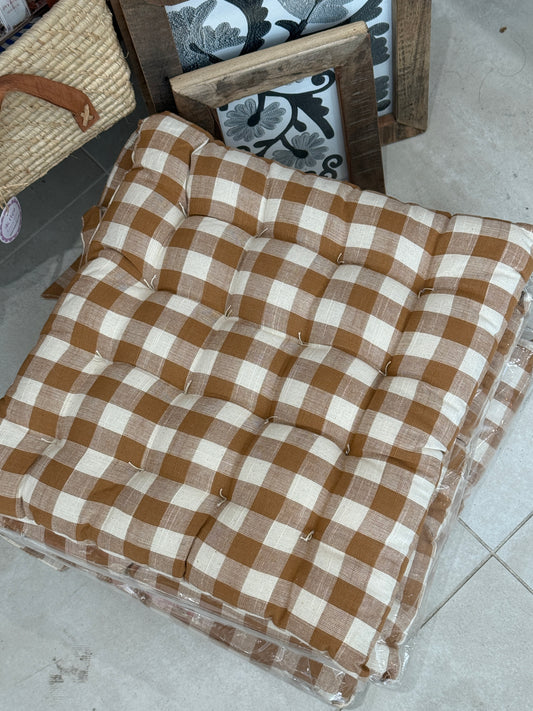Galette De Chaise Carré Macadam kaki