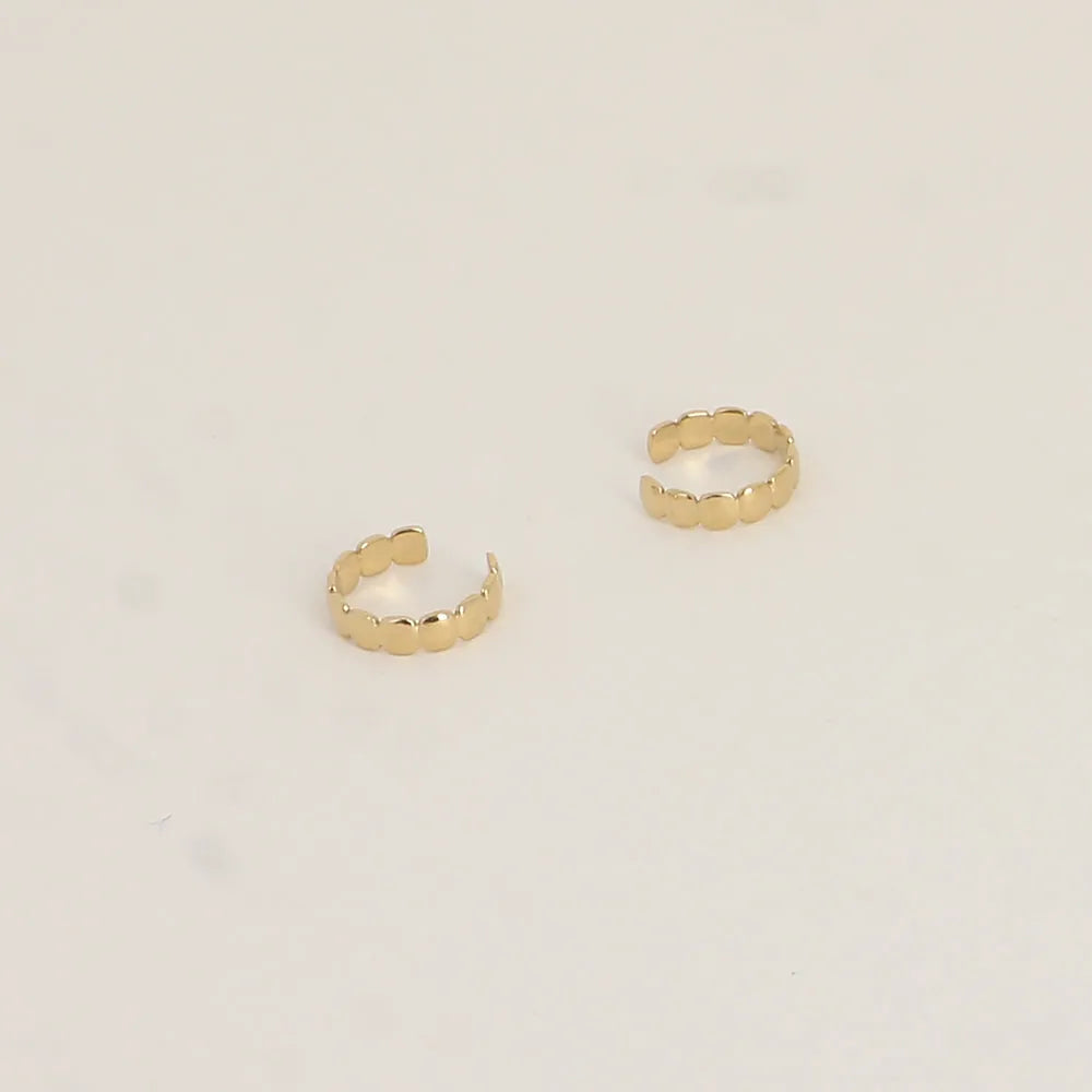 Bijoux d'oreilles - lignes striées et texturées