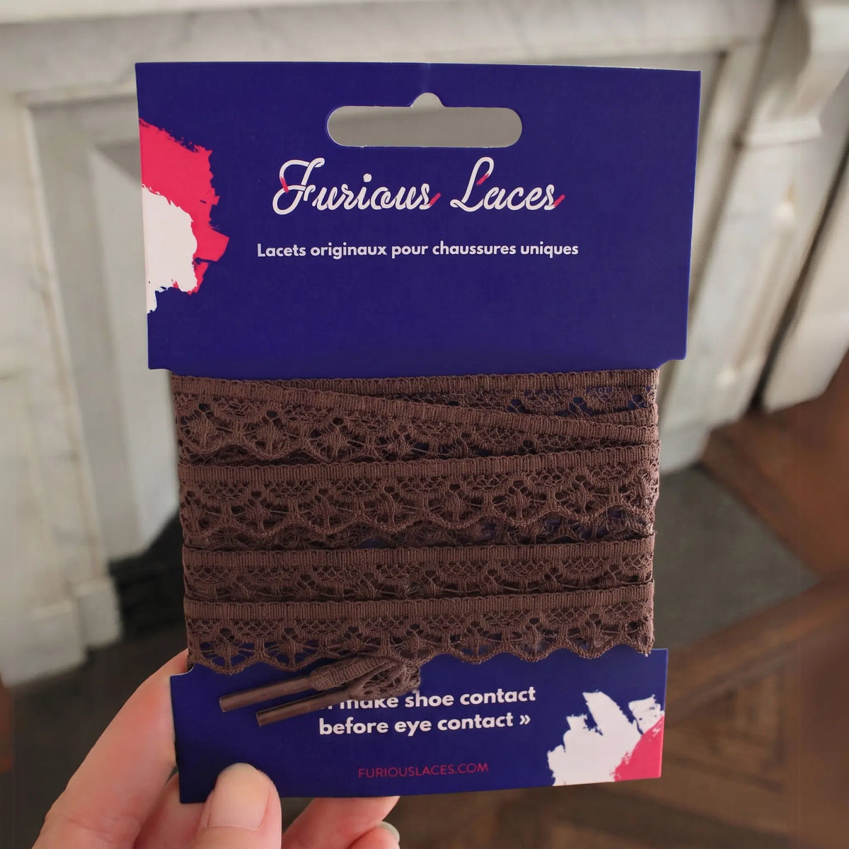 Lacets dentelles Marron