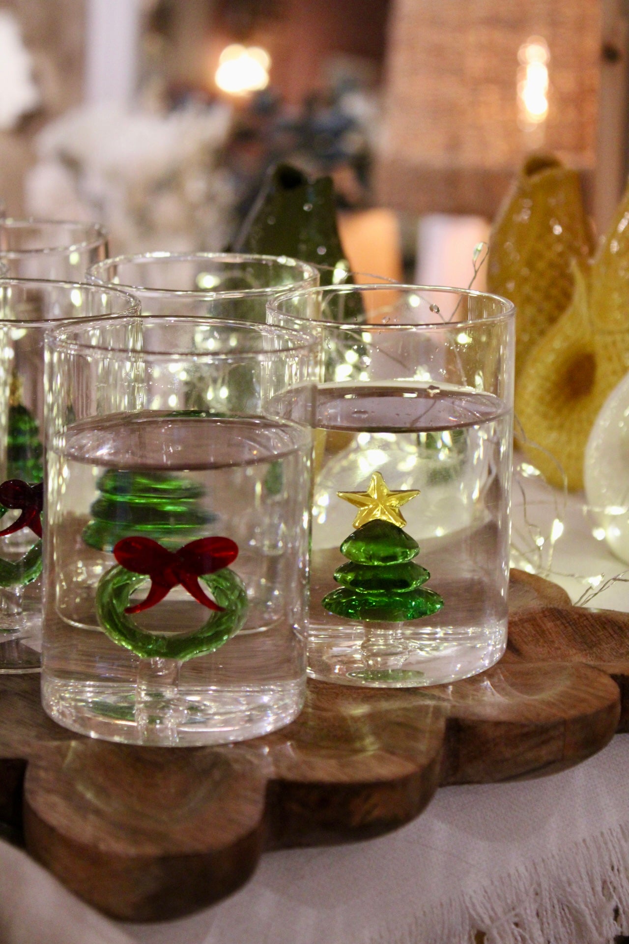 Gobelet verre 3D noël