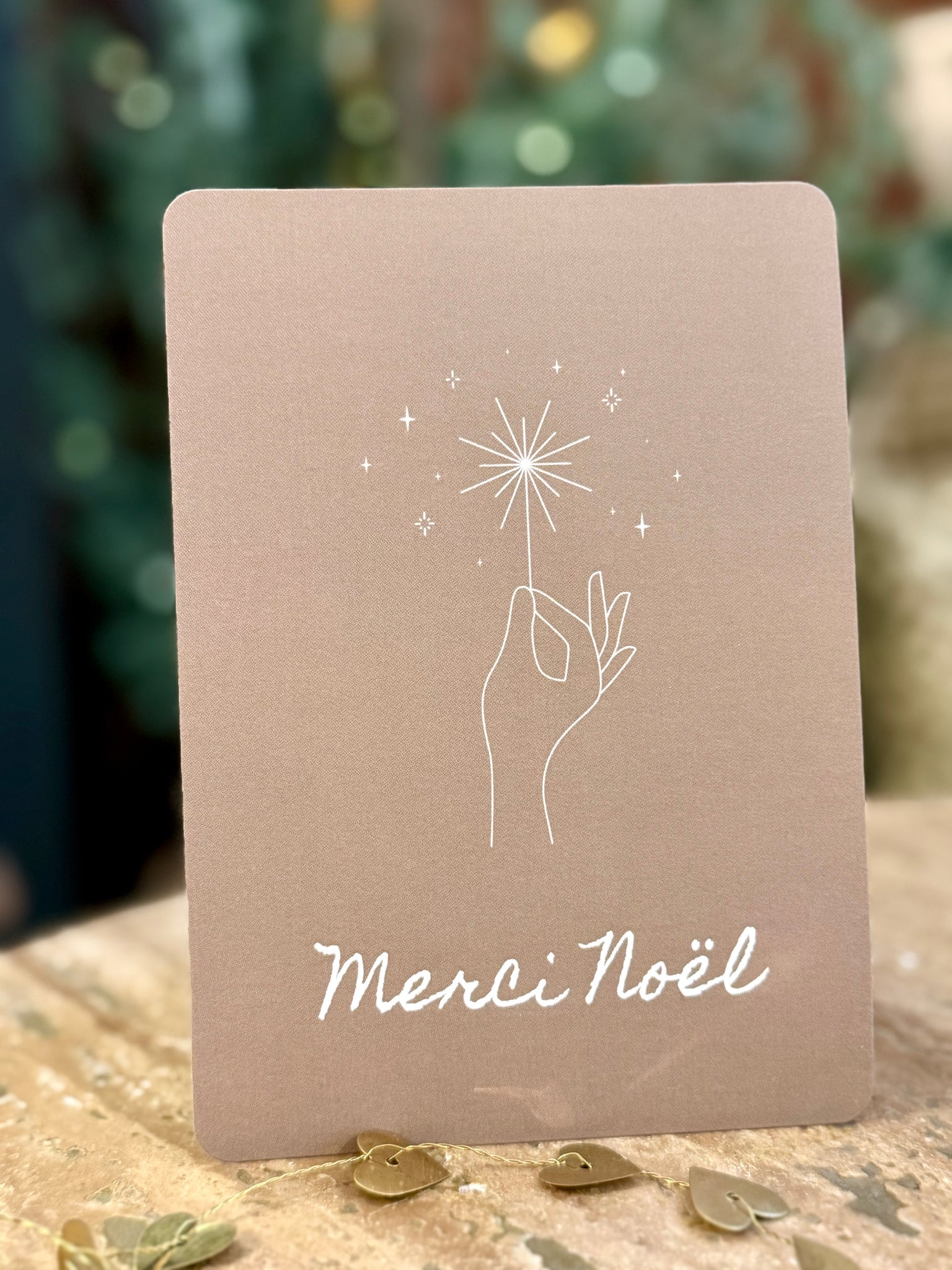 Carte Merci Noël