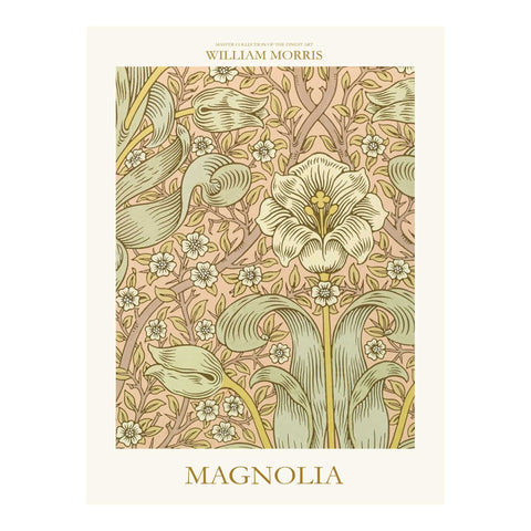 Affiche William Morris Magnolia 50X70cm