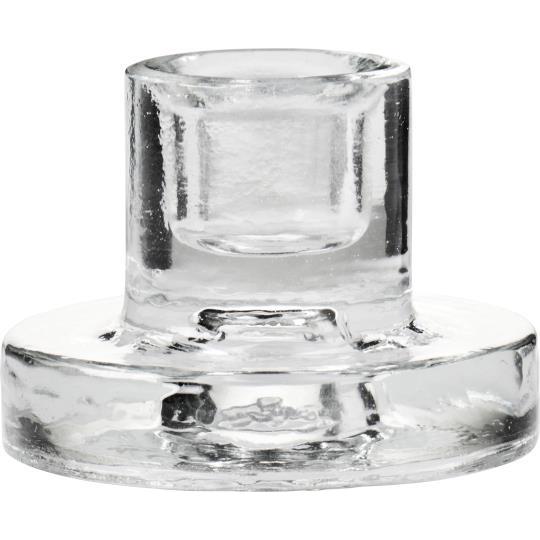 Bougeoir verre pour bougie fine
