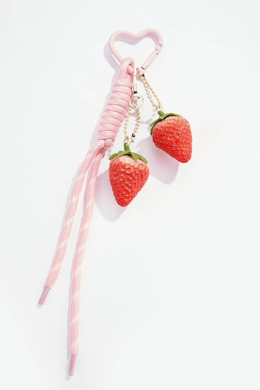 Bijou de sac et porte-clé Fraises PC19