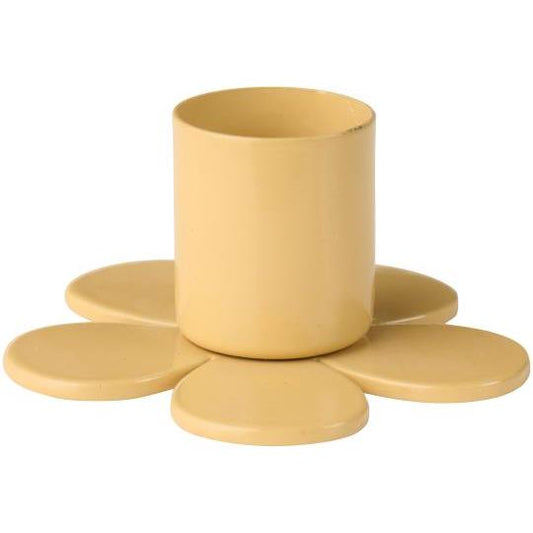 Bougeoir fleur jaune 1,3cm