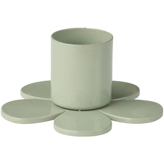 Bougeoir fleur vert 1,3cm