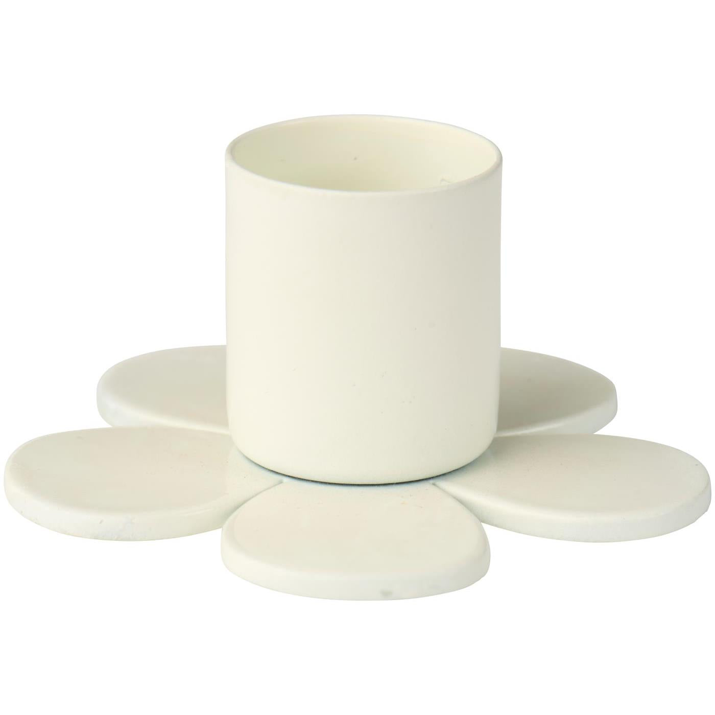 Bougeoir fleur blanc 1,3cm