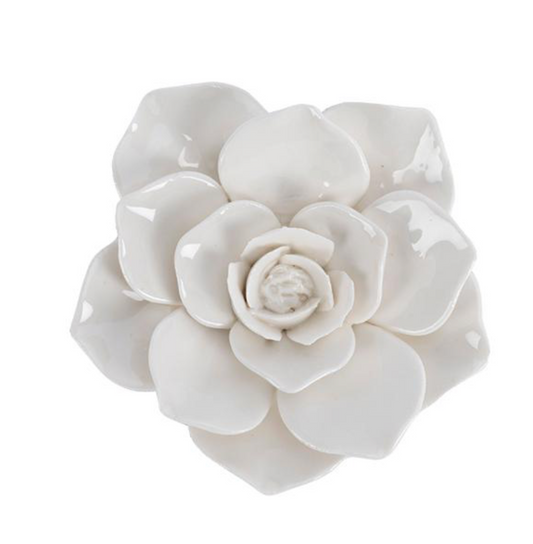 Deco murale fleur blanche