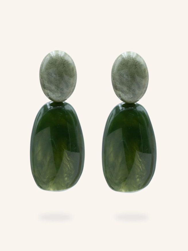 Boucles Soléandre kaki