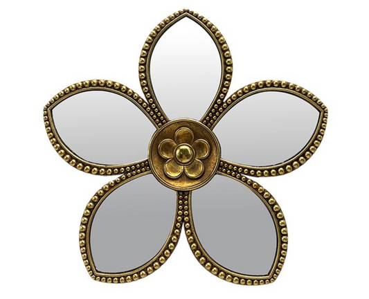 Déco murale fleur miroir