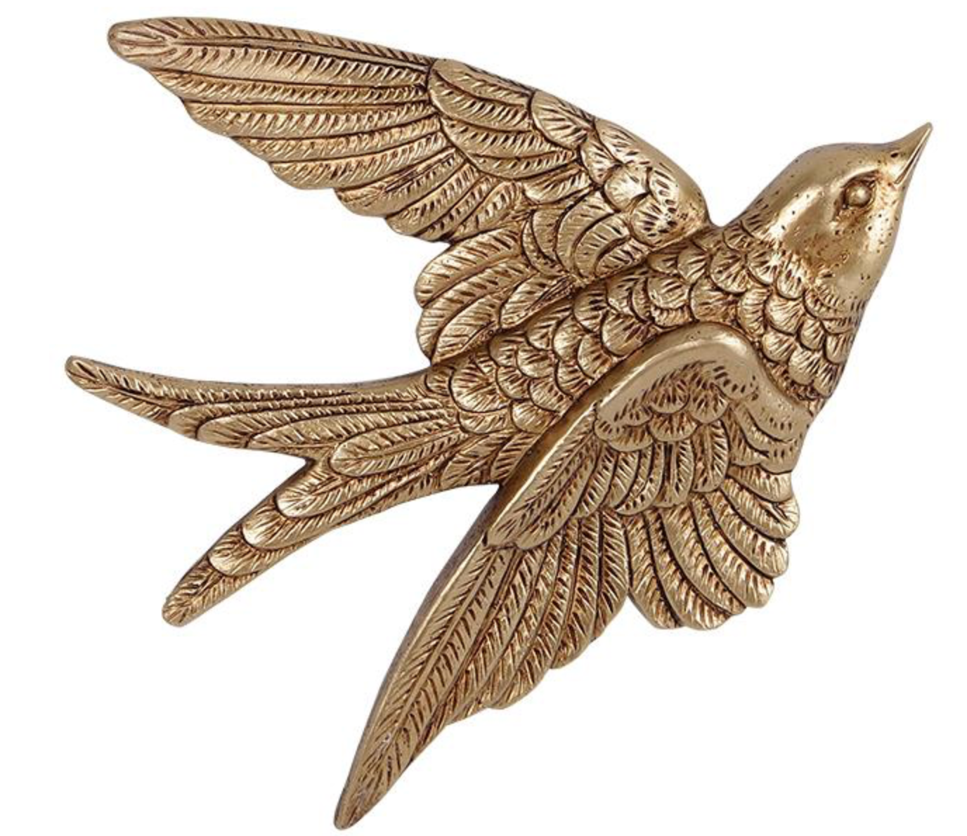 Déco murale oiseau doré