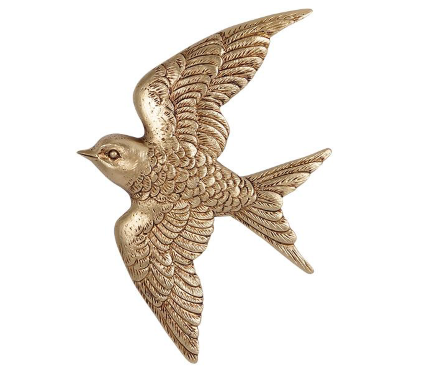 Déco murale oiseau doré