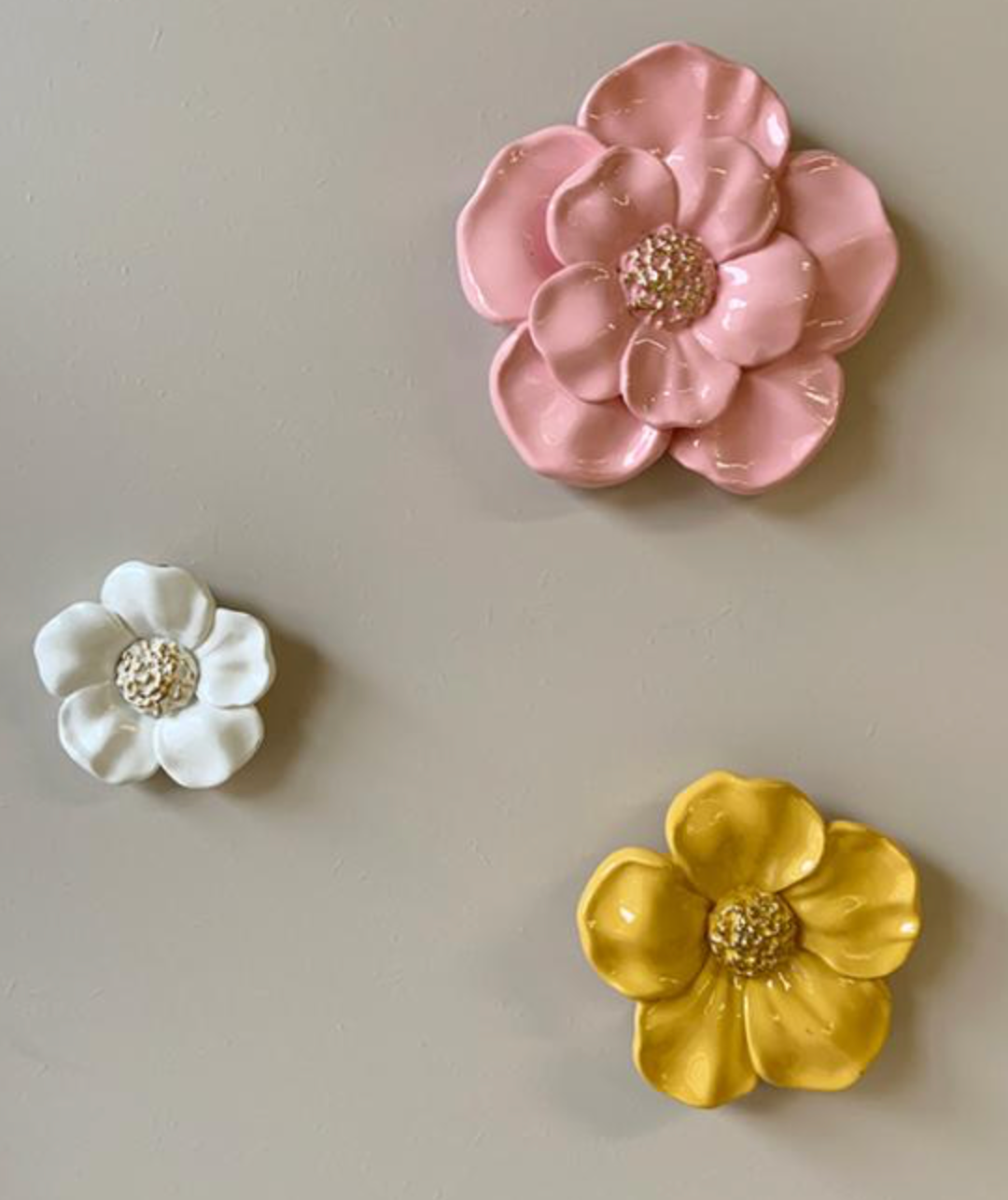 Déco murale fleur rose