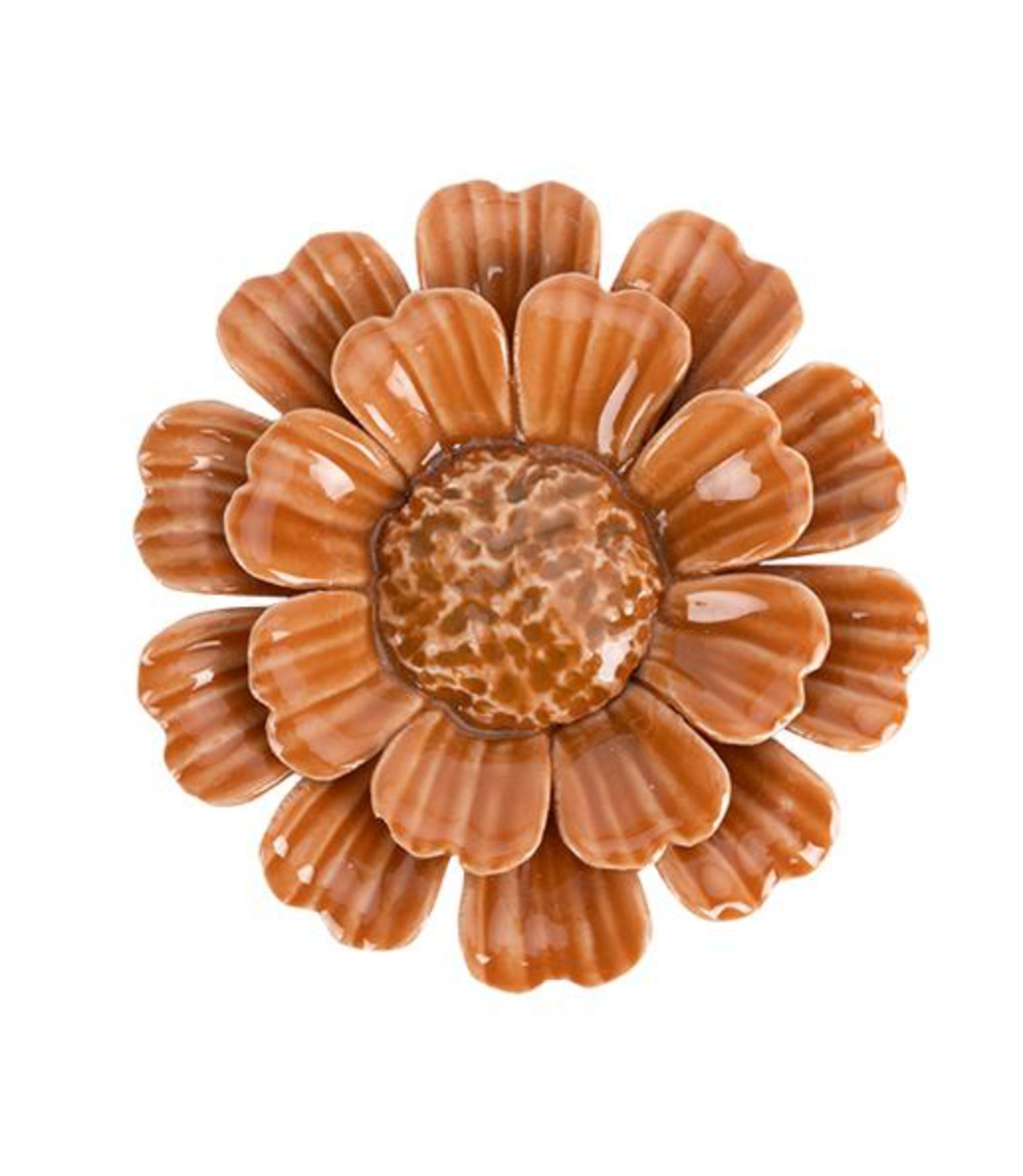Déco murale fleur orange