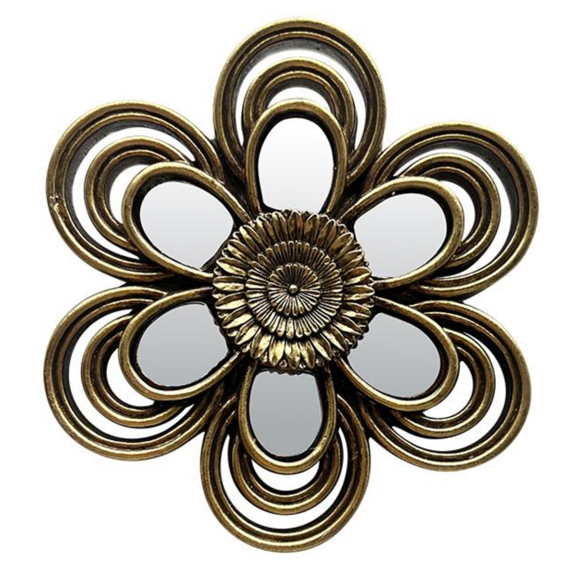 Déco murale fleur miroir