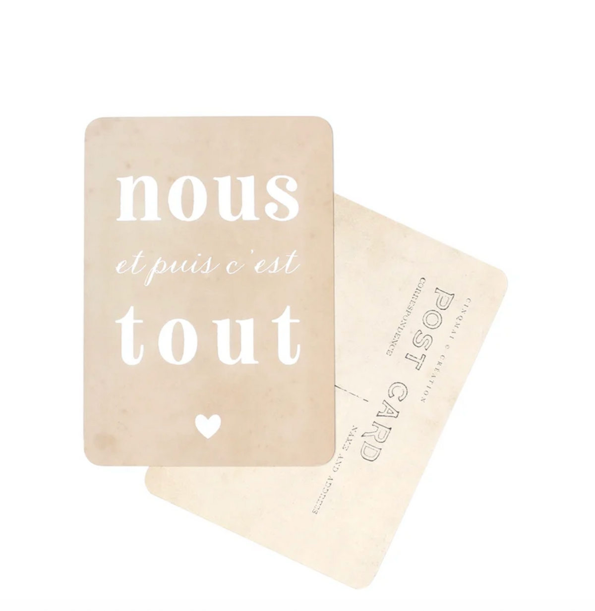 CARTE POSTALE NOUS ET PUIS C'EST TOUT