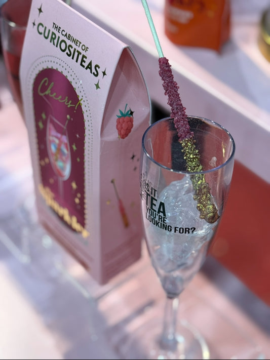 Bâtonnet sucré framboise et paillettes boîte de 6