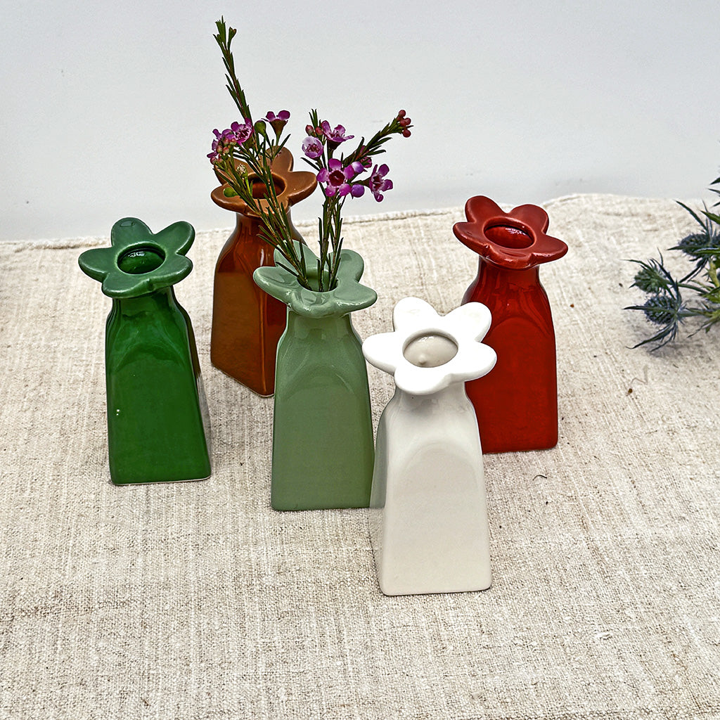 Déco soliflore fleur pm matcha