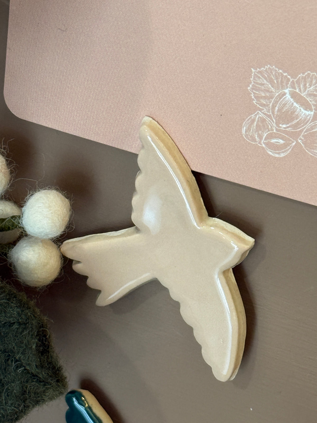 Hirondelle céramique rose
