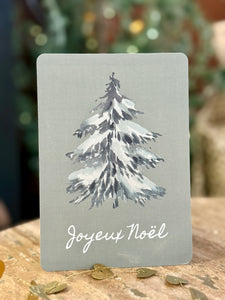 Carte joyeux Noel sapin