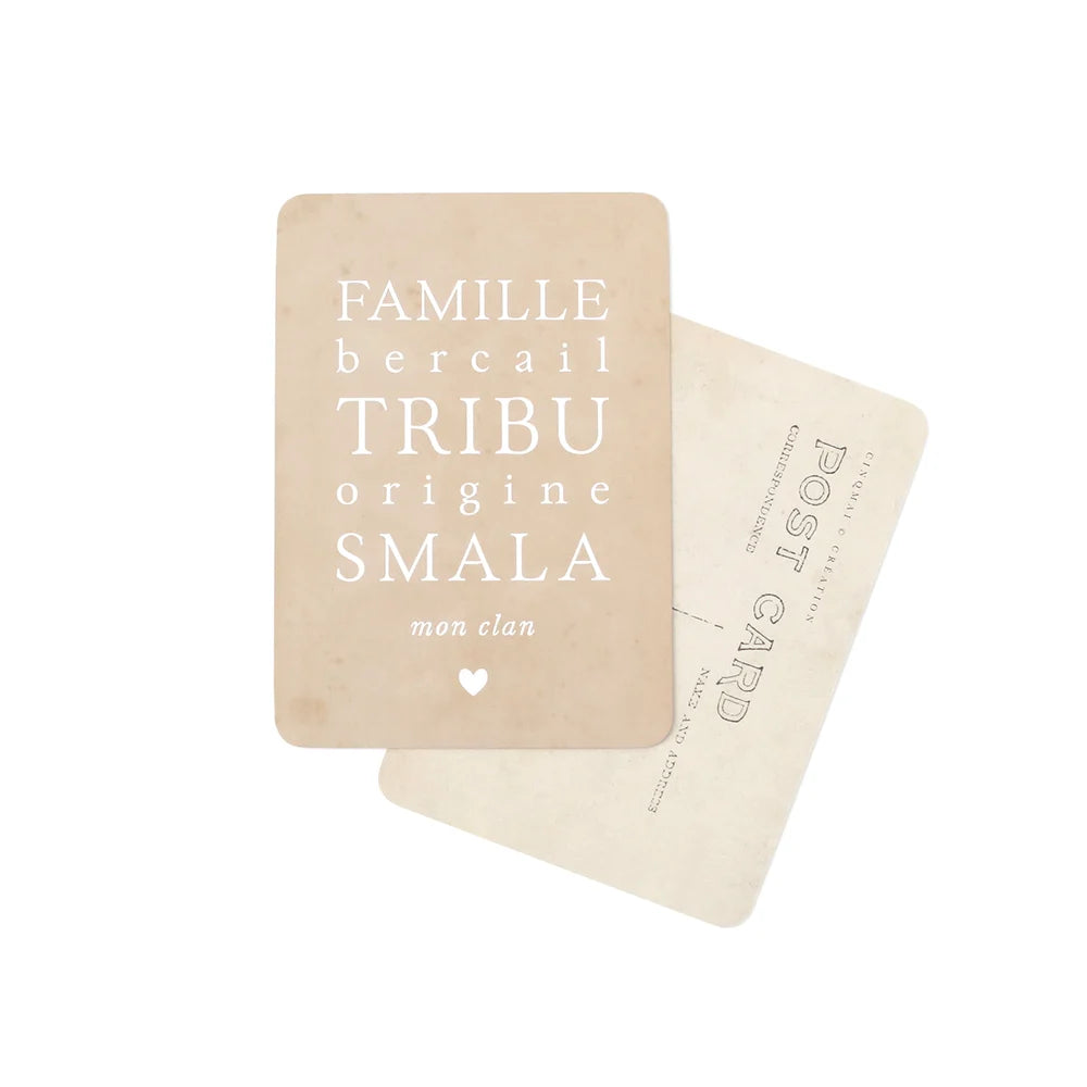 Carte Postale FAMILLE BERCAIL TRIBU