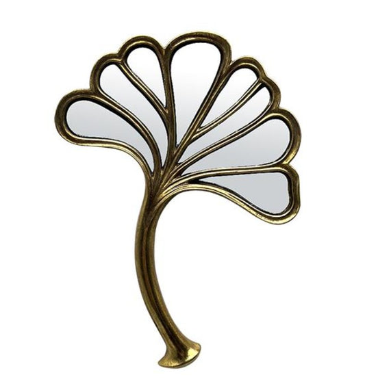 Déco murale ginkgo doré