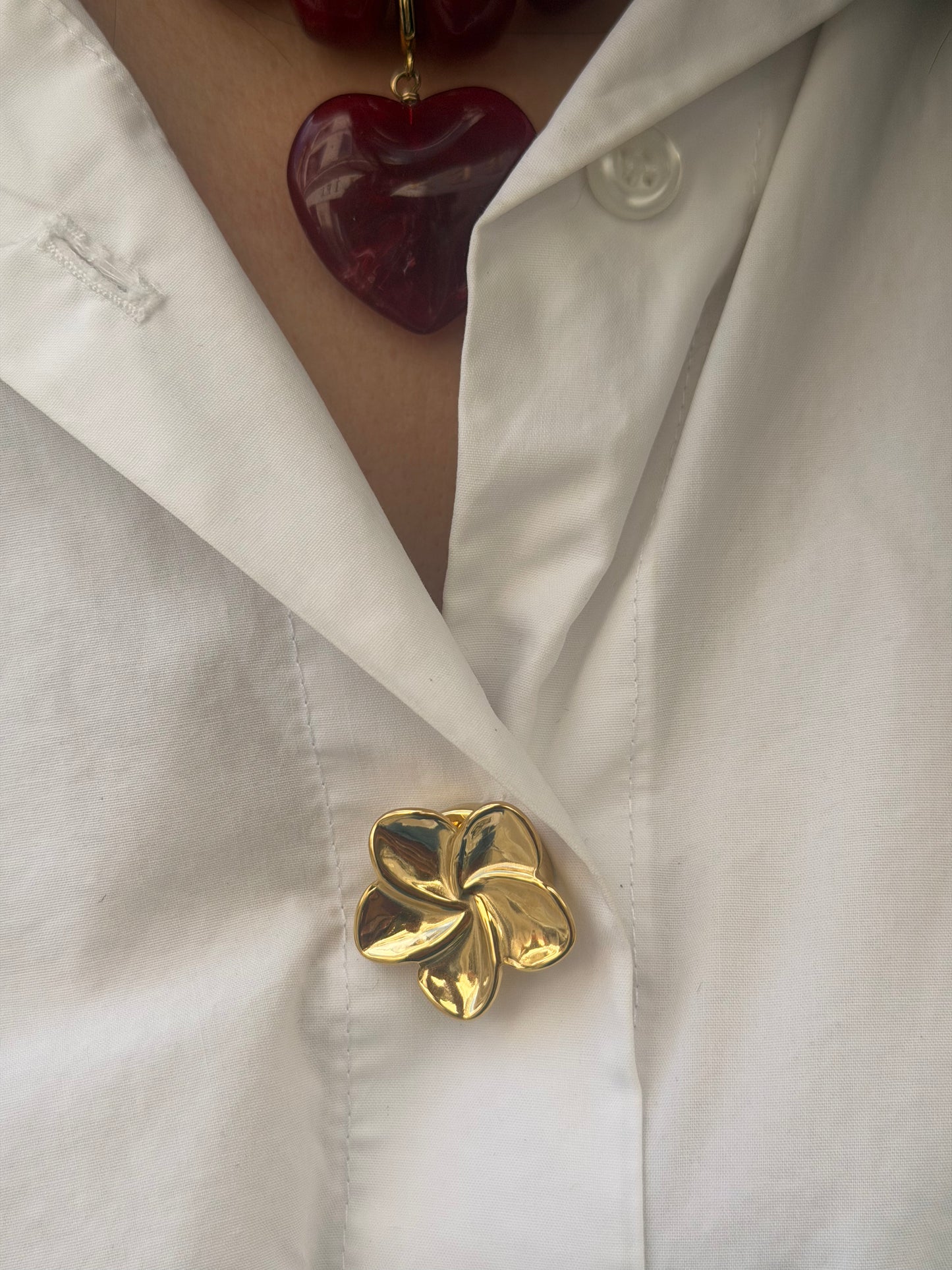 Bijou de bouton fleur